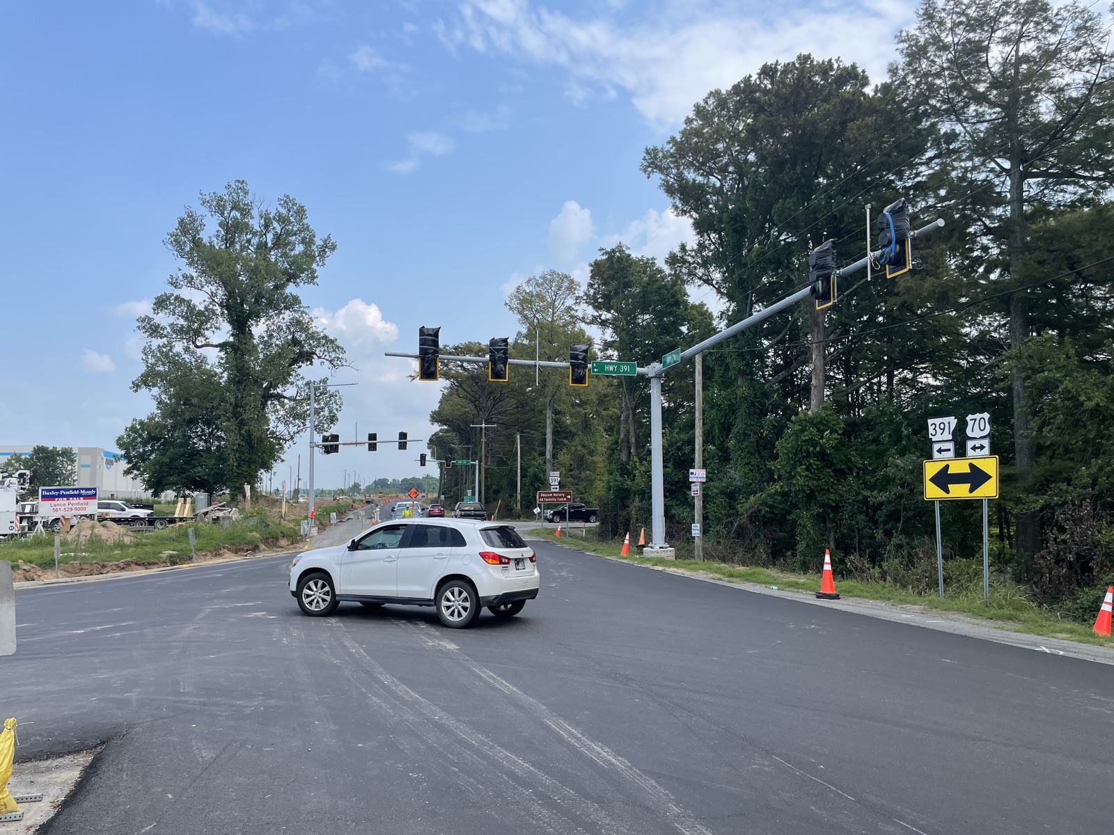 New traffic signals installed at Highway 391 and Highway 70